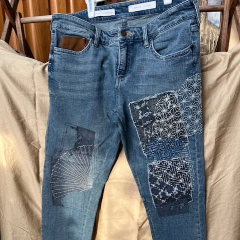 Pilcro Patched Jeans  size 29